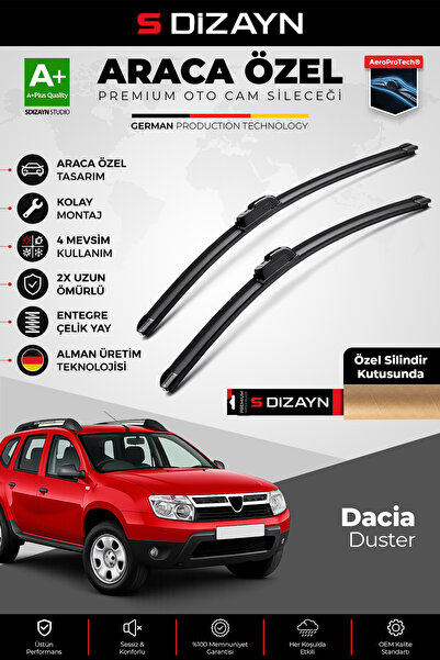 S Dizayn S-Dizayn Dacia Duster Ön Cam Silecek Seti 2009-2014 Premium Araca Öz...