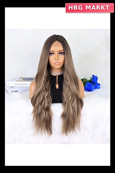 Generic Brand Brown Auburn Ombre Honey Foam Sparkling Tulle Wig