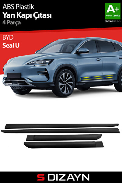 S Dizayn S-Dizayn BYD Seal U ABS Plastik Yan Kapı Koruma Çıtası 2022 Üzeri A+...