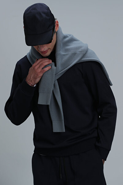 Lufian Ανδρικό φούτερ Randal Navy Blue