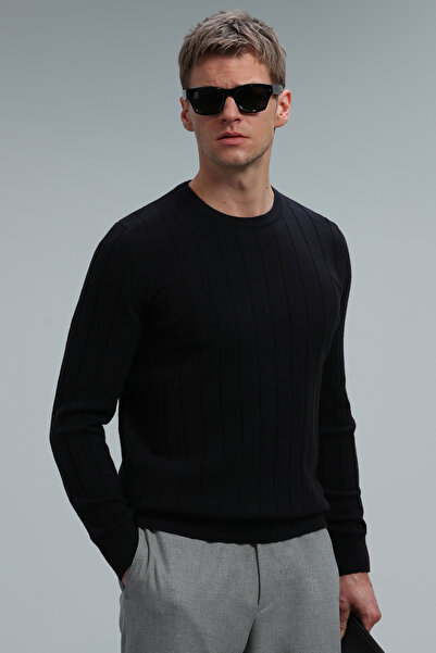 Lufian Best Men's Sweater Dark Navy Blue