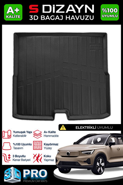S Dizayn S-Dizayn Volvo EX40 3D Pro Bagaj Havuzu 2023 Üzeri A+ Kalite 3BH-SDZ221