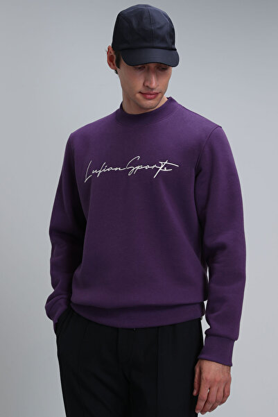Lufian Lowe Erkek Sweatshirt Mürdüm