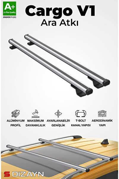 S Dizayn S-Dizayn Fiat Doblo S-Bar Cargo V1 Ara Atkı Tavan Taşıyıcı Barı Gri ...