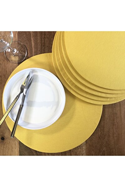 desenizmir American Service, yellow Charger (6 Pieces)