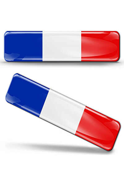 Choice 2 x 3D France 2 X 3D Domed Silicone Stickers Decals France National Fr...