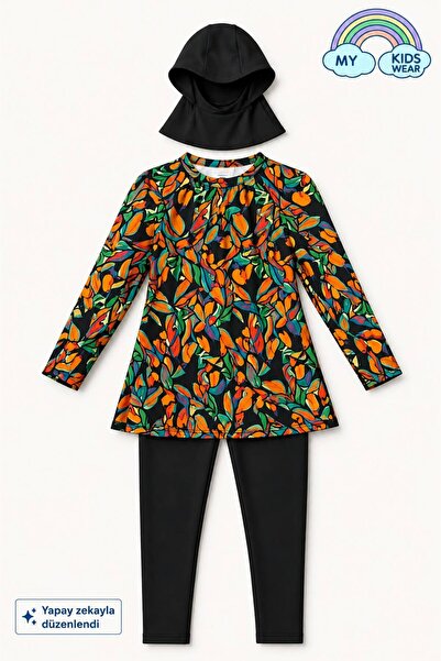 My Kids Wear Girl's Hijab Swimsuit Set 7-16 Years 11457