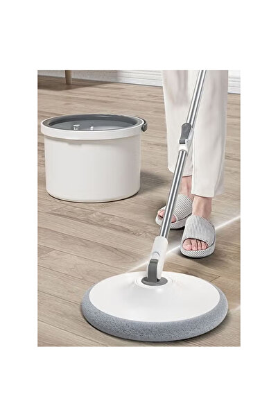 KEKE 360° Spin Mop & Round Bucket Set – Self-Wringing Floor Mop, Telescopic S...