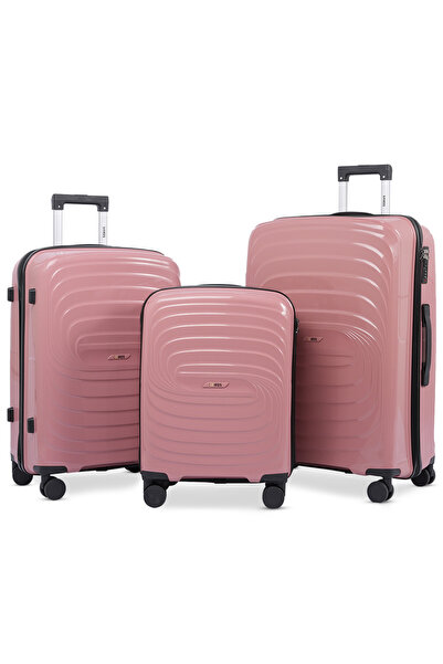 Kairos 3-Piece Luggage Set - 20"/24"/28" with Anti-Theft Zipper | Polypropyle...