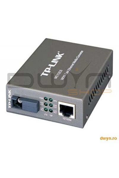 TP-LINK Convertor RJ45 10/100M la fibră SC single-mode 100M, Full-duplex, Tx:...