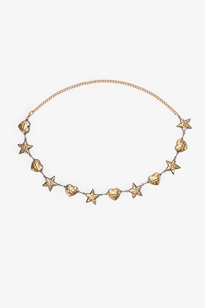 Penti Goldene schwarze Stern-Taillenkette