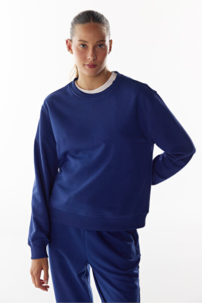 Penti Lacivert Oversize Active Uzun Kollu Sweatshirt