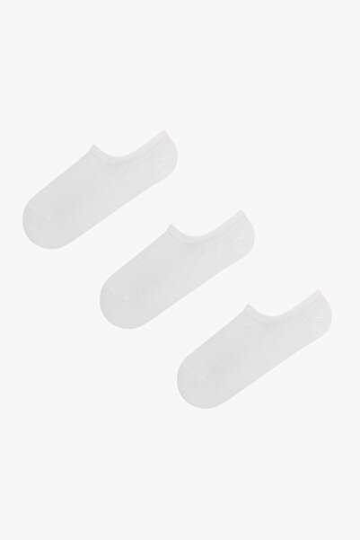 Penti White Super Fit Cotton 3 Pair Sneaker Socks