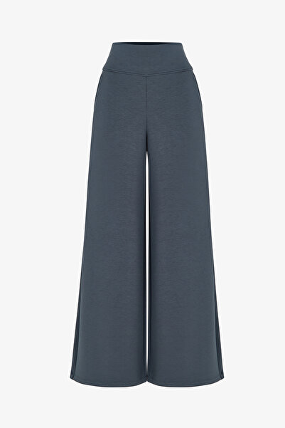 Penti Gri Yüksek Bel Geniş Paça Pantolon