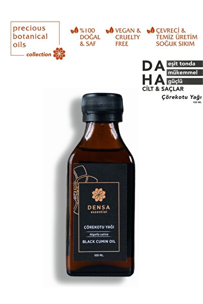 Densa Essential Black Cumin Seed Oil 100 ml - Additive-Free - Cold Pressed - ...