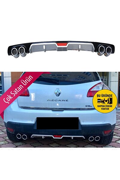 Genel Markalar Renault Megane 3 Difüzör Arka Tampon Eki 4 Egzoz Çıkışlı