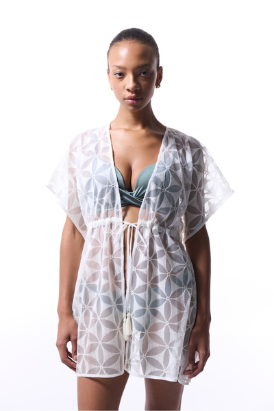 Penti Gardenya West Brode Floral Quaste Detaillierter Kaftan