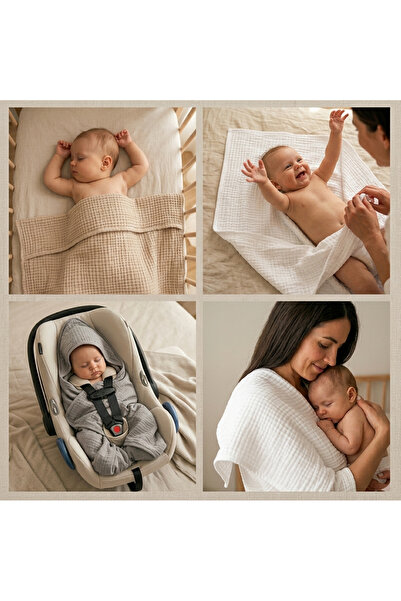 BabySnugg 2x Prosop de baie cu gluga pentru bebelusi - 80x80cm, 0-3 ani, moale, 100% bumbac, Alb cu Roz