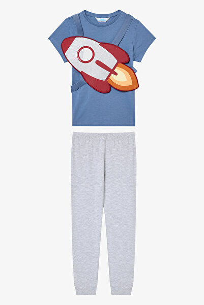 Penti Boy's Rocket Multicolored Pajama Set