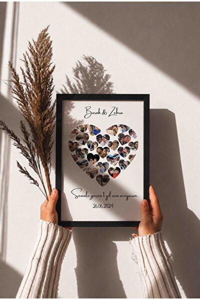 Bugucreative Kalp Şeklinde 23 Fotoğraflı Kolaj,Kişiye Özel Hediye,Sevgililer ...