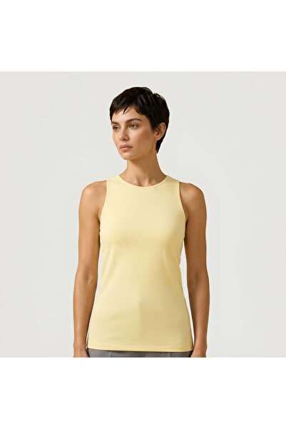 BONBON Women's Basic Sleeveless Half-Lined Tshirt Bb2538