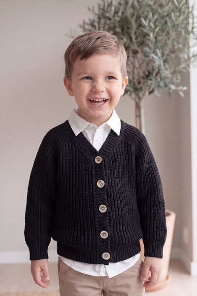 Babily Tricotaje pentru copii Cardigan premium fără cusături, elastic, cu nas...