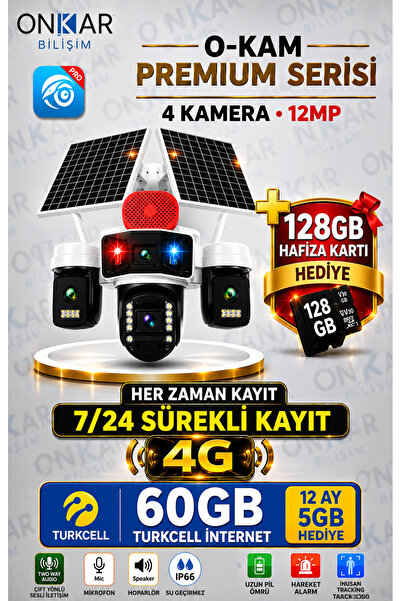 Onkar Bilişim OKAM PRO 1 YIL TURKCELL VE 128 GB HAFIZA KARTLI PREMİUM 4G-336 ...