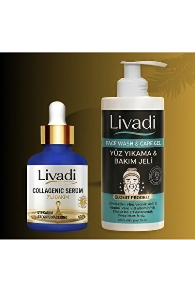 Yüz Yıkama Jeli Ve 2 In 1 Serum Seti Collagen Desteği