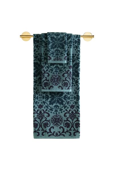 CEMETEKS 3-Piece Luxury Towel Set, 100% Cotton Jacquard Soft Absorbent Quick-...