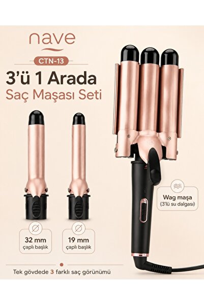 nave 3 IN 1 SAÇ MAŞASI SETİ CTN-13