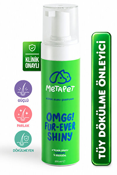 Metapet Köpekler için Tüy Dökülmesi Önleyici Kuru Köpük Şampuanı, Tüy Sağlığı...
