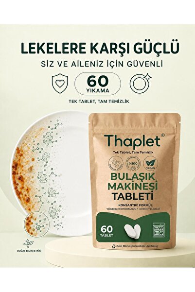 Bulaşık Makinesi Tableti Ultra Etkili Formül 60 Adet Tablet