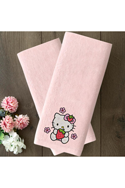 Ursa HELLO KİTTY ÇİLEK NAKIŞLI ÇOCUK HAVLUSU 30X50