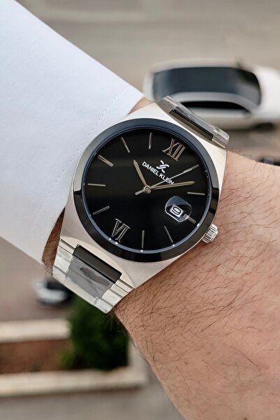 Daniel Klein Kordonu Siyah Silver Renk 24 Ay Garantili 41,5 Mm Erkek Kol Saati