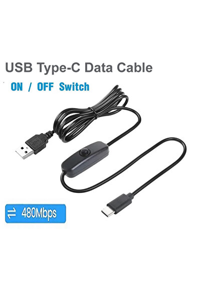 Choice 1m Type C Data cable USB Type C Switch Charging Cord with ON/Off Butto...