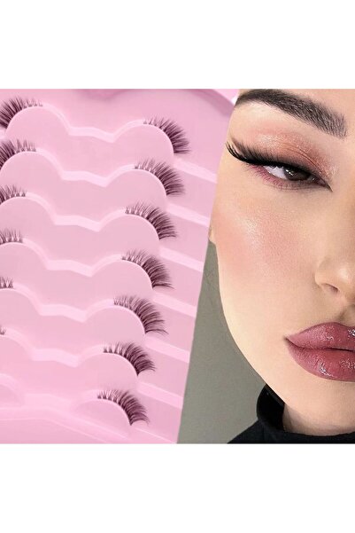 Choice رموش صناعية سوداء بسمك 0.03 مم، 7 أزواج بأطوال مختلطة 3-5-9 مم، رموش م...