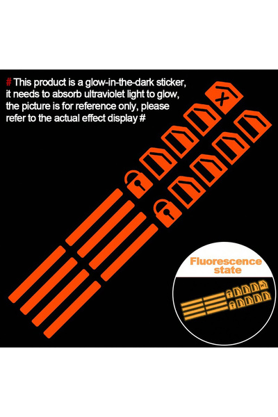 Choice Red 18pcs Car Window Control Button Luminous Stickers, Auto Interior G...