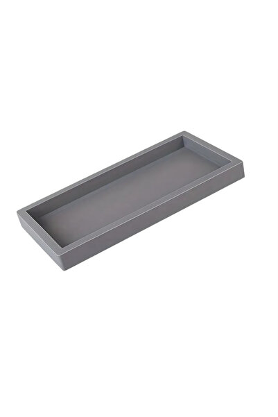 Choice3 S Gray A Rectangular Silicone Aromatherapy Tray for Bathroom, Non-Por...
