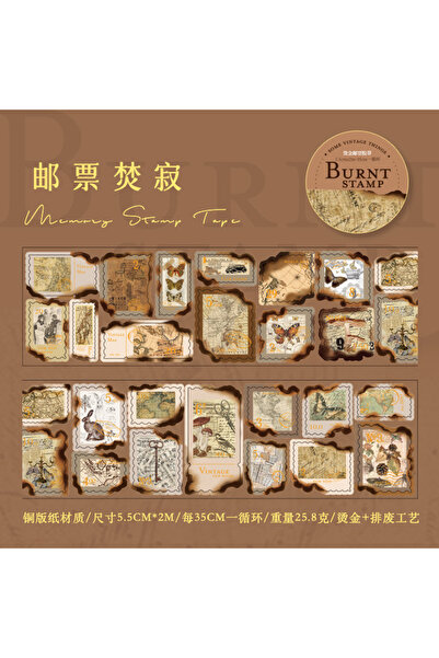 Choice A 55mm*200cm/roll Vintage Stamp Washi Die-cutting Tape Decorative coll...