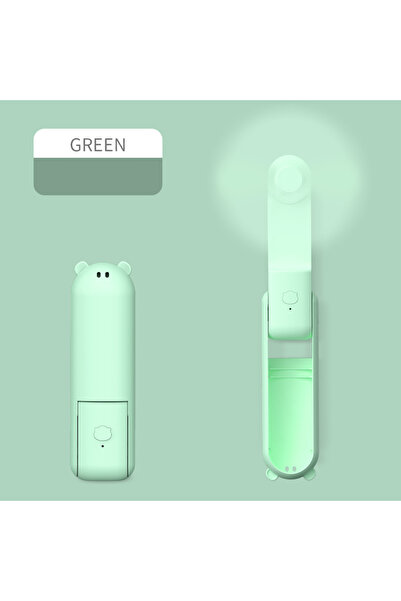 Choice1 green Portable Fan, Mini Fan, USB Rechargeable 3 Adjustable Speed, Fo...