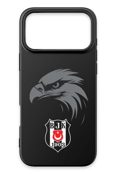 Beşiktaş iPhone 17 Pro Max Uyumlu Kartal Arma Siyah Silikon Lisanslı Telefon ...