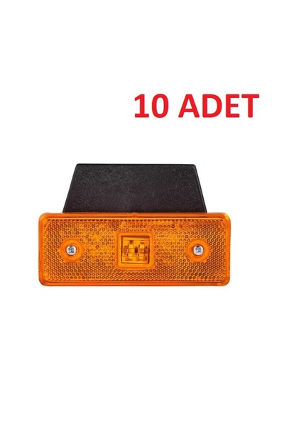 SKAUTO 12V-24V 4 Ledli Side Marker Kamyon Tır Yan Sinyal Lamba Sarı - Turuncu...