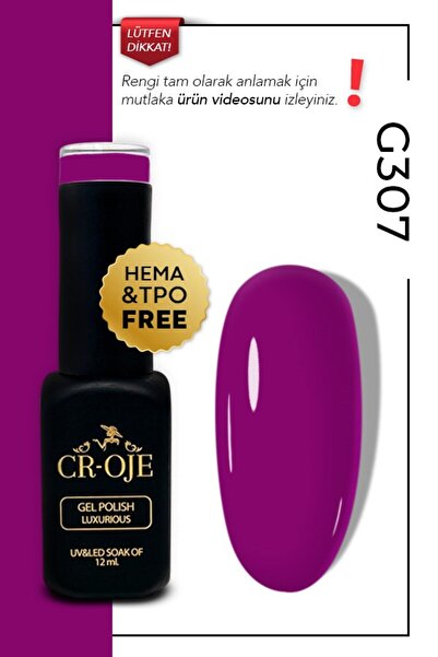 CROJE KALICI OJE Kalıcı Oje G307 Mor (12 ml.)