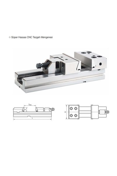 GFB Süper Hassas CNC Tezgah Mengenesi 150 x 200 mm