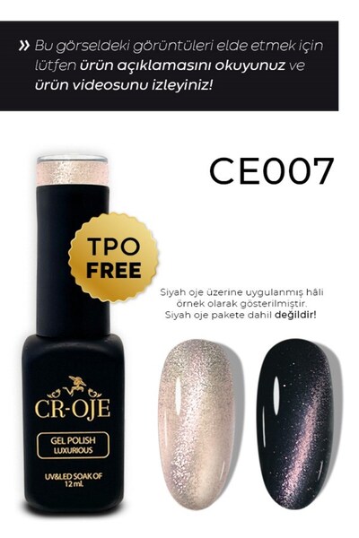 CROJE KALICI OJE Kalıcı Oje 7d Cat Eye-007 Ce007 james Bond 12 ml