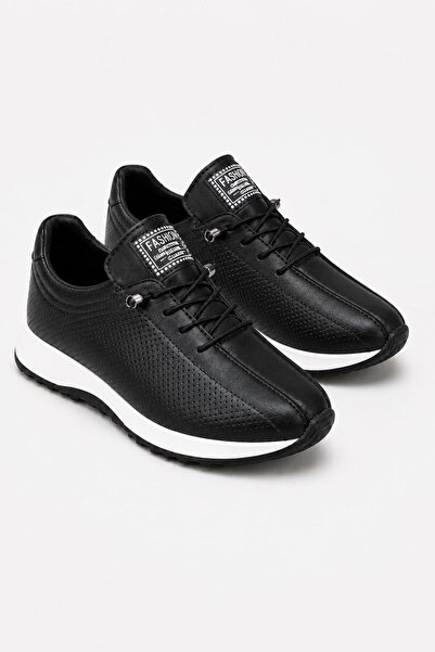 Solo Bag Daily Black Women's Thick Soled Smart Lace-Up Sports Walking Shoes