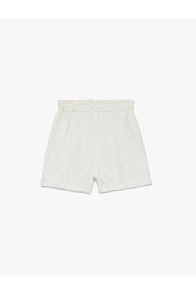 Koton Pantaloni scurți din denim și pânză pentru fete 6SKG40032AW