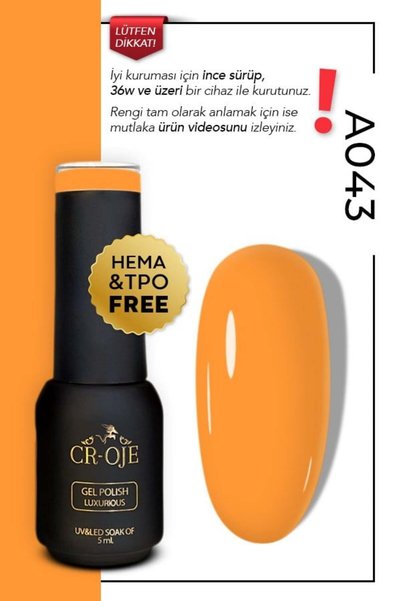 CROJE KALICI OJE Kalıcı Oje A043 (5 ml)