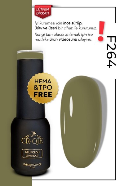 CROJE KALICI OJE F264-Yağ Yeşili (5 ml)