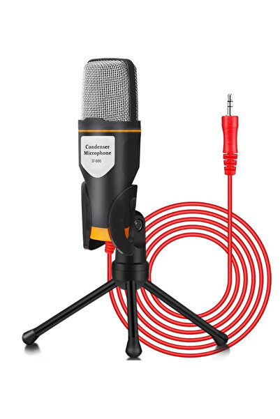 MOHAMED Microfon Profesional SF666 pentru Inregistrare Vocala Si Karaoke Negru